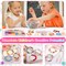 Bead Bracelet Making Kit, Bead Kits for Bracelets Making with Pony Beads, Polymer Fruit Clay Beads, Charm Beads, Letter Beads for Bracelets and Jewelry Making
